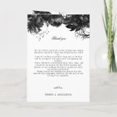 Klassiek Gotisch Wit Bruiloft Gevouwen Programma (Achterkant)