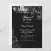 Klassiek Gotisch Zwart Vrijgezellenfeest Kaart (Voorkant)