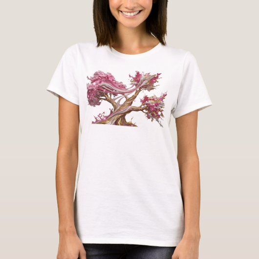Klassiek Goud ABSTRACTE KUNST Ontwerp T-shirt (Voorkant)
