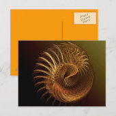 Klassiek goud briefkaart (Voorkant / Achterkant)