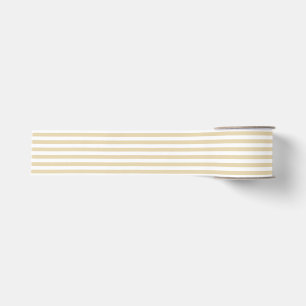 Klassiek goud en wit gestreept grosgrain lint