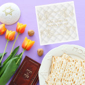 Klassiek Goud Hebreeuws Pesach Seder Pascha Servet