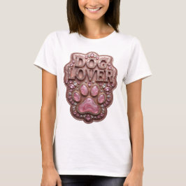 Klassiek Goud HOND LIEFHEBBER Modern Design T-shirt