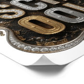 Klassiek Goud OUDE SCHOOL Stout Ontwerp Poster (Hoek)
