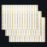 Klassiek gouden botanisch bladpatroon trouwverpakk inpakpapier vel<br><div class="desc">Trouwcadeaus in een namaak gouden hartenbladpatroon maken een geweldige presentatie.  Ideaal voor pasgetrouwden,  bruidschows,  trouwfeesten,  nieuwe huizen,  verlovingsfeesten en meer.</div>