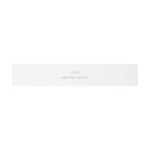 Klassiek gouden elegante bruiloft uitnodigingen wikkel (Vlak)