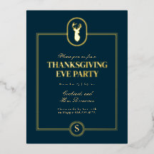 Klassiek Gouden Hertst Thanksgiving Eve-feest