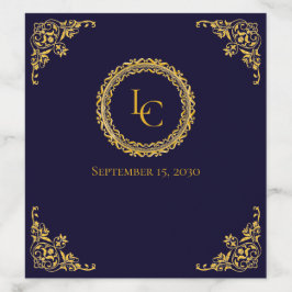 Klassiek Gouden Koninklijk Monogram Bruiloft