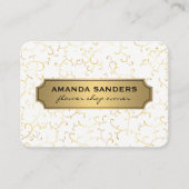 Klassiek gouden Lijsten wijnpatroon Visitekaartje (Voorkant)