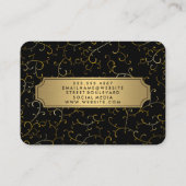 Klassiek gouden Lijsten wijnpatroon Visitekaartje (Achterkant)