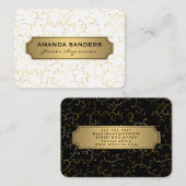 Klassiek gouden Lijsten wijnpatroon Visitekaartje (Voorkant / Achterkant)