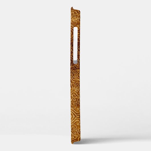 Klassiek  gouden metalen Bord Case-Mate iPhone Case (Achterkant / Links)