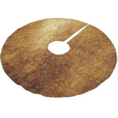 Klassiek  gouden metalen Bord Kerstboom Rok (Gekanteld)