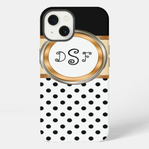 Klassiek gouden monogram iPhone 13 hoesje