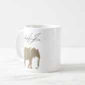 Klassiek gouden monogram koffiemok (Voorkant links)
