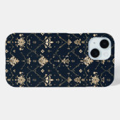 Klassiek gouden patroon Case-Mate iPhone case (Achterkant (horizontaal))