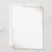 Klassiek gouden schrift elegante bruiloft kaart (Achterkant)