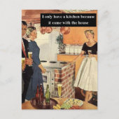 Klassiek Grappige Bruidsdouche / House Warming Fee Briefkaart (Voorkant)