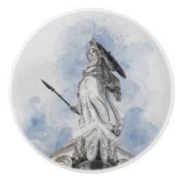 Klassiek Grieks Athena standbeeld - decoratief Keramische Knop