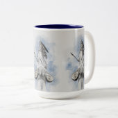 Klassiek Grieks beeld Athena 2-tone koffie Mok (Voorkant rechts)