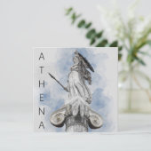 Klassiek Grieks beeld Athena Kaart – Elegant (Staand voorkant)