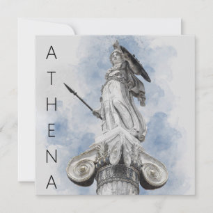 Klassiek Grieks beeld Athena Kaart – Elegant