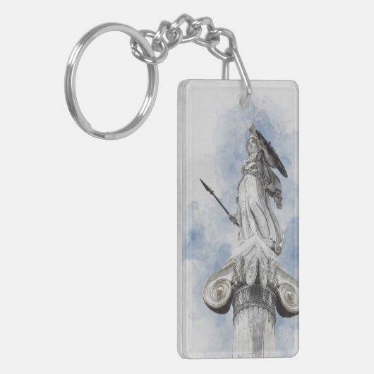 Klassiek Grieks beeld Athena Sleutelhanger – Elega (Voorkant Links)