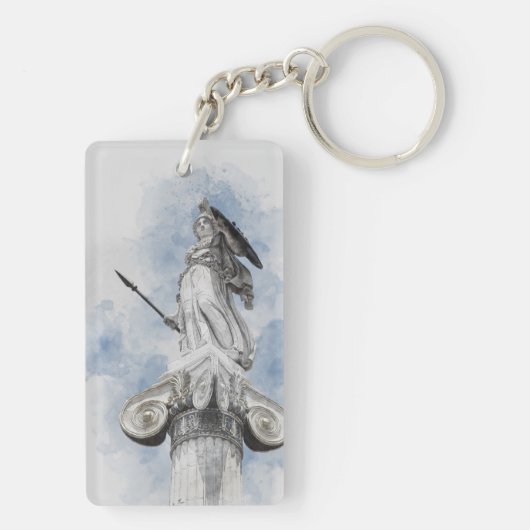 Klassiek Grieks beeld Athena Sleutelhanger – Elega (achterkant)