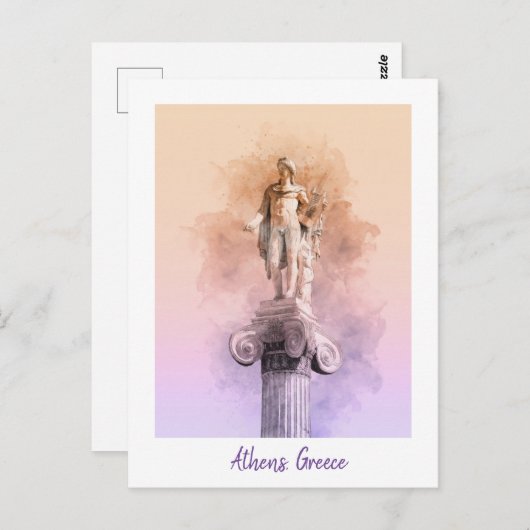 Klassiek grieks beeld van Apollo Briefkaart (Voorkant / Achterkant)