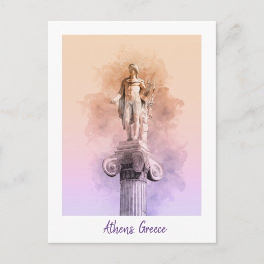 Klassiek grieks beeld van Apollo Briefkaart (Voorkant)
