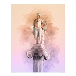 Klassiek grieks beeld van Apollo Foto Afdruk