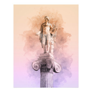 Klassiek grieks beeld van Apollo Foto Afdruk