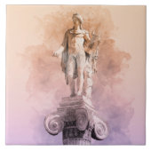 Klassiek grieks beeld van Apollo Tegeltje (Voorkant)