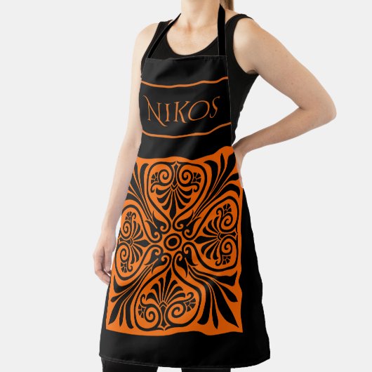 Klassiek Grieks geïnspireerd gepersonaliseerd Schort (Insitu)
