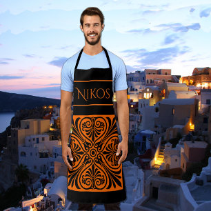 Klassiek Grieks geïnspireerd gepersonaliseerd Schort