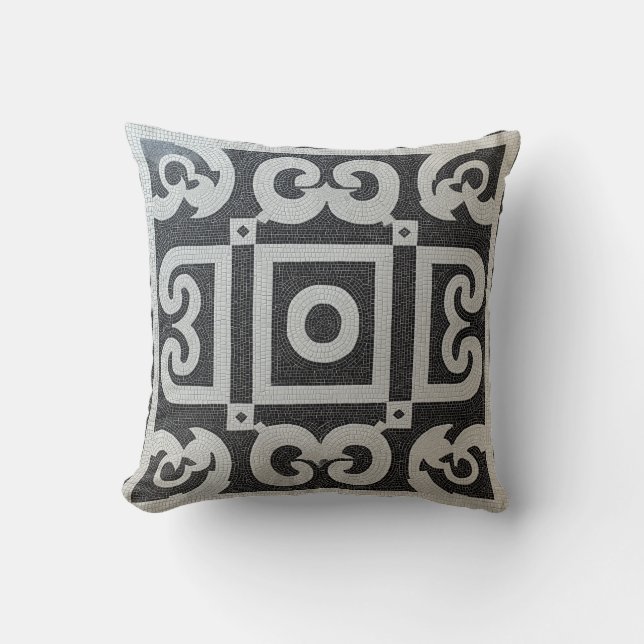 Klassiek Grieks mozaïekpatroon Kussen (Voorkant)