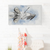 Klassiek Grieks standbeeld Athena Banner – Elegant (Insitu)