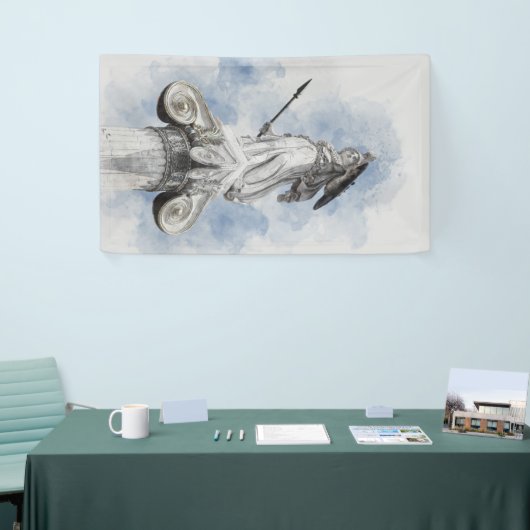 Klassiek Grieks standbeeld Athena Banner – Elegant (Beurs)