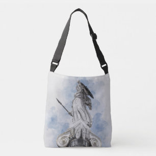 Klassiek griekstandbeeld Athena Briefkaart Crossbody Tas