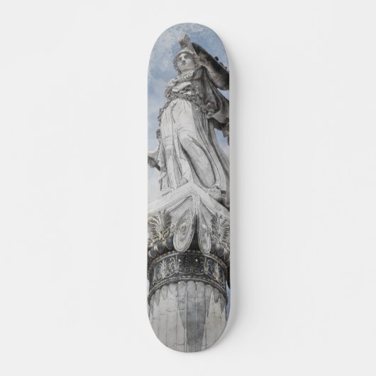 Klassiek griekstandbeeld Athena Briefkaart Persoonlijk Skateboard (Voorkant)