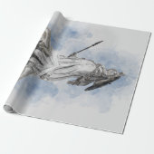 Klassiek griekstandbeeld Athena Cadeaupapier (Uitgerold)