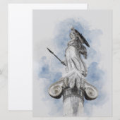 Klassiek griekstandbeeld Athena Kaart (Voorkant / Achterkant)