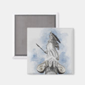 Klassiek griekstandbeeld Athena Magneet (Voorkant / Achterkant)