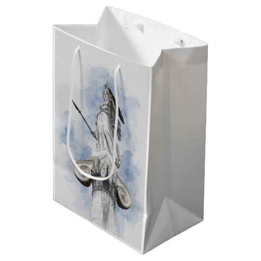 Klassiek griekstandbeeld Athena Medium Cadeauzakje (Voorkant Gekanteld)