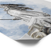 Klassiek griekstandbeeld Athena Poster (Hoek)