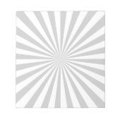 Klassiek grijs Burst Wheel past dit aan! Notitieblok (Voorkant)