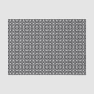 Klassiek grijs cirkelpatroon tissuepapier