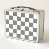 Klassiek grijs dambordpatroon  (Voorkant)