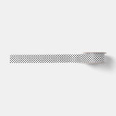 Klassiek grijs dambordpatroon  satijnen lint (Voorkant)