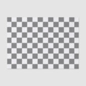 Klassiek grijs dambordpatroon tissuepapier (Voorkant)
